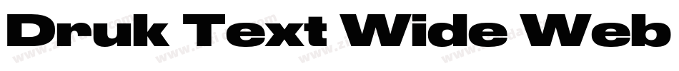 Druk Text Wide Web S字体转换